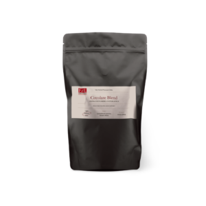 Circolare Blend in a black coffee pouch